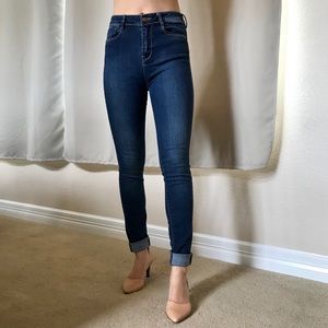 Zara high waisted skinny jeans